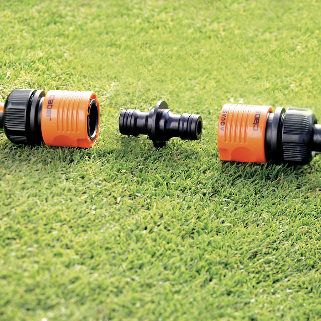 Claber Two-Way Connector | Quick-Click Hose Coupling Joiner 8612