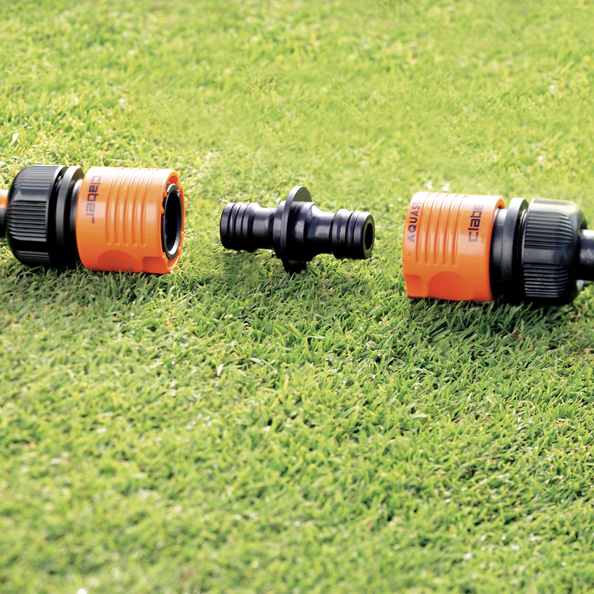 Claber Two-Way Connector | Quick-Click Hose Coupling Joiner 8612