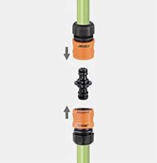 Claber Two-Way Connector | Quick-Click Hose Coupling Joiner 8612