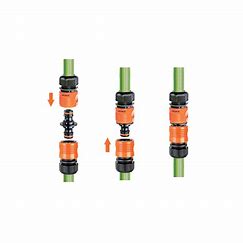 Claber Two-Way Connector | Quick-Click Hose Coupling Joiner 8612