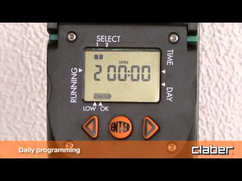 Claber 8428 Aquauno Video-2 Cycle Water Timer