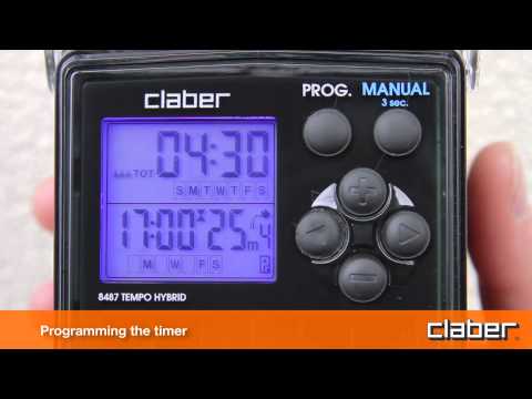 Claber 8487 Tempo Hybrid Digital Solar Powered Water Timer