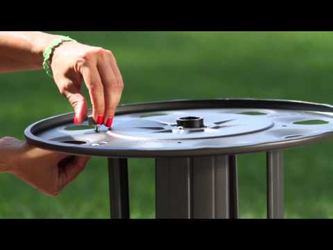 Claber 8894 Metal Gemini Garden Hose Reel with 230-Foot 5/8-Inch Hose Capacity