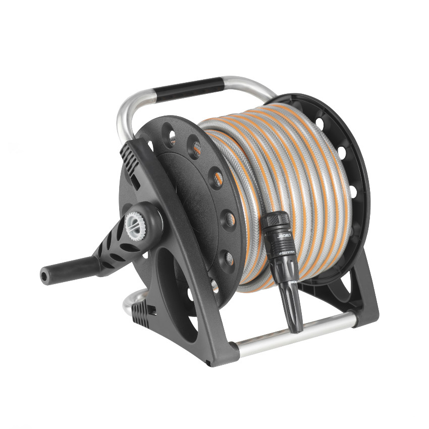 Aquapony Compact Garden Hose Reel With 50 Feet Of 1 2 Inch Hose